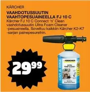 VAHDOTUSSUUTIN VAAHTOPESUAINEELLA FJ 10 C