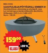 ULKOTULISIJA/PÖYTÄGRILLI EMBER 81