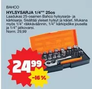 HYLSYSARJA 1/4'''' 25os