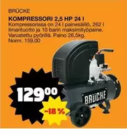 Hp - KOMPRESSORI 2,5 HP 24 l