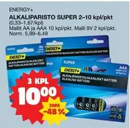 ALKALIPARISTO SUPER 2-10 kpl/pkt