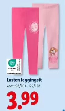 Lasten leggingsit koot: 98/104-122/128