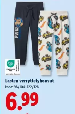 Lasten verryttelyhousut
