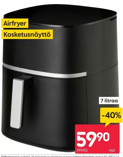 Airfryer Kosketusnäyttö