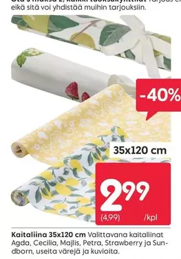 Valittavana kaitaliinat