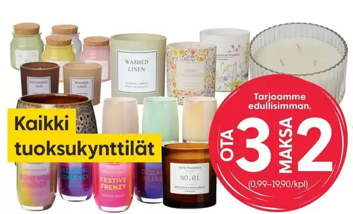 Kaikki tuoksukynttilät