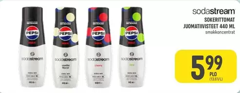 Sokerittomat juomatiivisteet