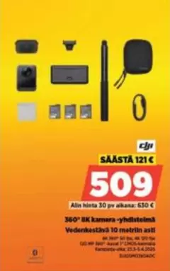 DJI - 360° 8K kamera -yhdistelmä
