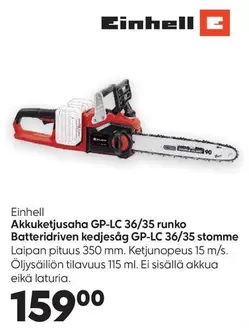 Akkuketjusaha GP-LC 36/35 runko Batteridriven kedjesåg GP-LC 36/35 stomme