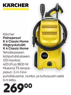 K 4 Classic Home Högtryckstvätt