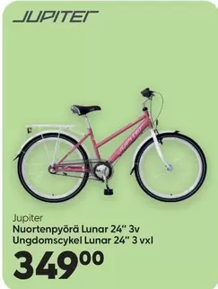 Nuortenpyörä Lunar 24" 3v / Ungdomscykel Lunar 24" 3 vxl