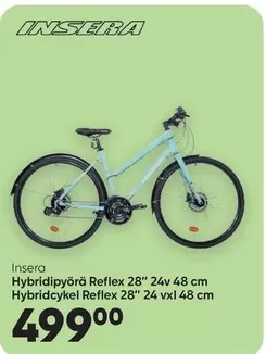 Hybridipyörä Reflex 28" 24v 48 cm Hybridcykel Reflex 28" 24 vxl 48 cm