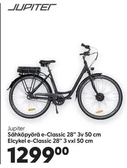 Sähköpyörä e-Classic 28" 3v 50 cm Elcykel e-Classic 28" 3 vxl 50 cm