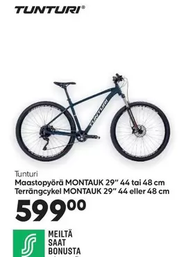 Maastopyörä MONTAUK 29" 44 tai 48 cm Terrängcykel MONTAUK 29" 44 eller 48 cm
