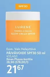 Valo Heleyttävä Päivävoide SPF30 50 ml