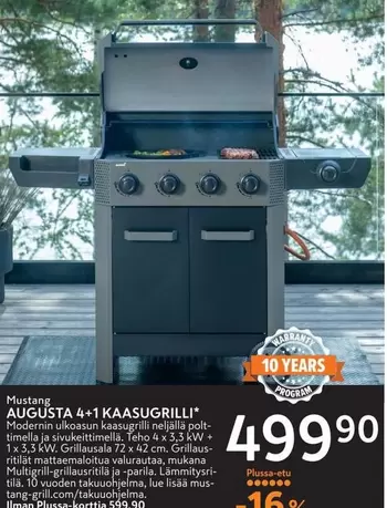 Mustang - AUGUSTA 4+1 KAASUGRILLI