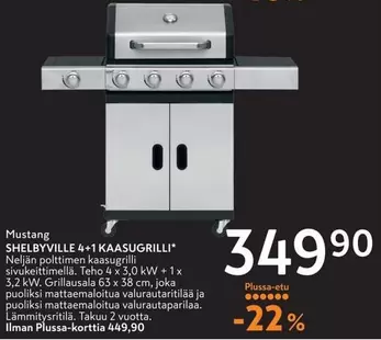 Mustang - SHELBYVILLE 4+1 KAASUGRILLI