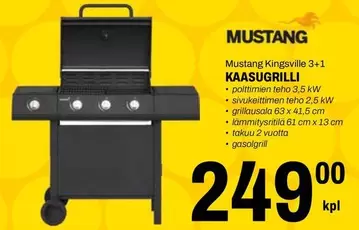 Mustang - KAASUGRILLI