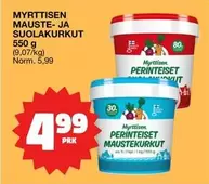 MYRTTISEN MAUSTE- JA SUOLAKURKUT