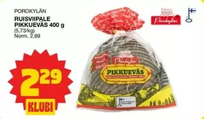 RUISVIIPALE PIKKUEVÄS