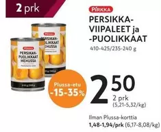 PERSIIKKA-VIIPALEET ja -PUOLIKKAAT