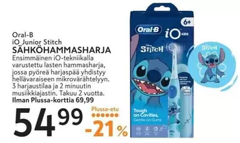 Oral B - iO Junior Stitch Sähköhammasharja