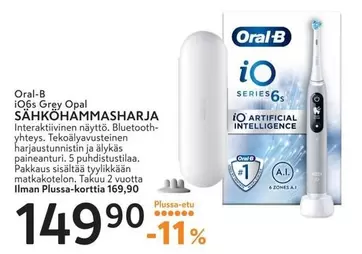 Opal - iO6s Grey  Sähköhammasharja