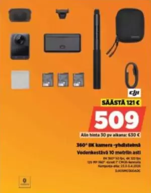 DJI - 360° 4K kamera-yhdistelmä