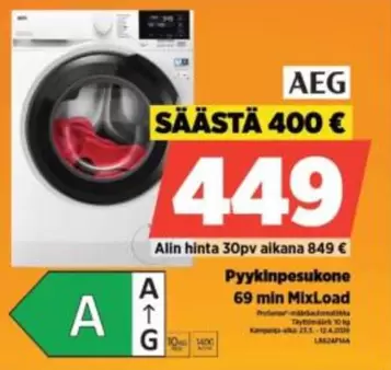 Pyikinpesukone 69 min MixLoad