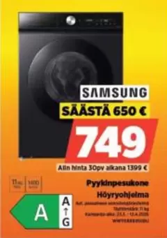 Pyynkinpesukone Höyryohjelma