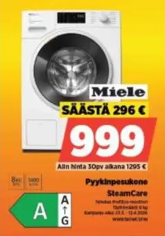 Miele - Pyypinpesukone SteamCare