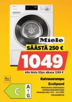 Miele - Kulvausrumppu EcoSpeed