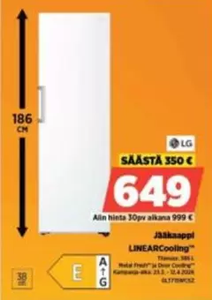 Jääkaappi LINEARCooling