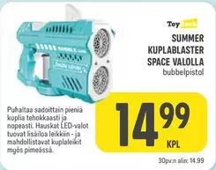 KUBLABLASTER SPACE VALLOLLA bubbelpistol