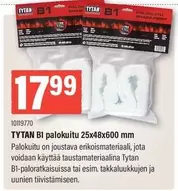 TYTAN B1 palokuitu 25x48x600 mm