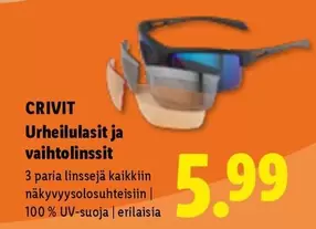 Urheilulasit ja vaihtolinssit