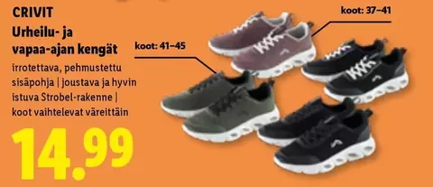 Urheilu- ja vapaa-ajan kengät