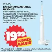 SÄHKÖHAMMASHARJA HX3641/31