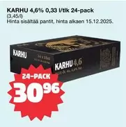 4,6% 0,33 l/tlk 24-pack
