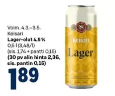 Lager-olut 4,5%