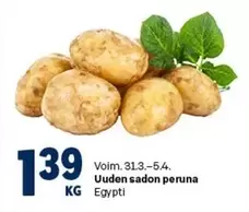 Uuden sadon peruna Egypti