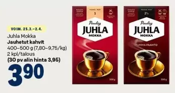 Juhla Mokka Jauhetut kahvit