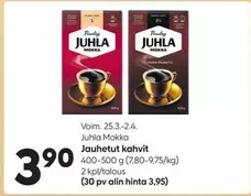 Jauhetut kahvit