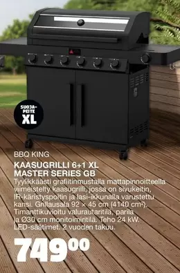 KAASUGRILLI 6+1 XL MASTER SERIES GB