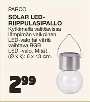 SOLAR LED-RIIPPULASIPALLO