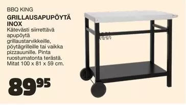 GRILLAUSAPUPÖYTÄ INOX