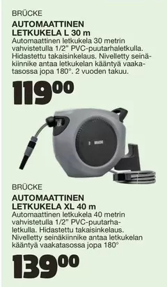 AUTOMAATTINEN LETKUKELA L 30 m / AUTOMAATTINEN LETKUKELA XL 40 m