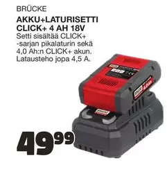 AKKU+LURISSETTI CLICK+ 4 AH 18V