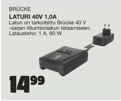 Laturi 40V 1,0A