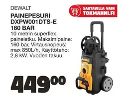 Dewalt - PAINEPESURI DXPW001DTS-E 160 BAR